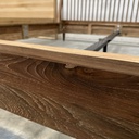 Spindle bed - reclaimed teak