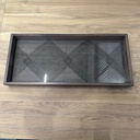 Linear Squares glass tray