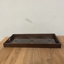 Linear Squares glass tray