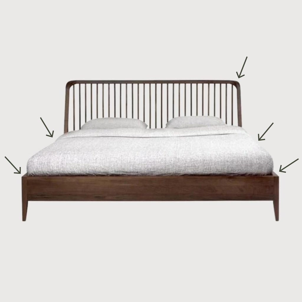 Walnut Spindle bed