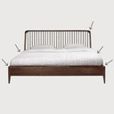 Walnut Spindle bed
