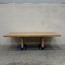 Double extendable dining table