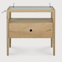Spindle bedside table