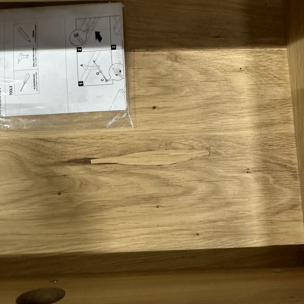 Spindle bedside table