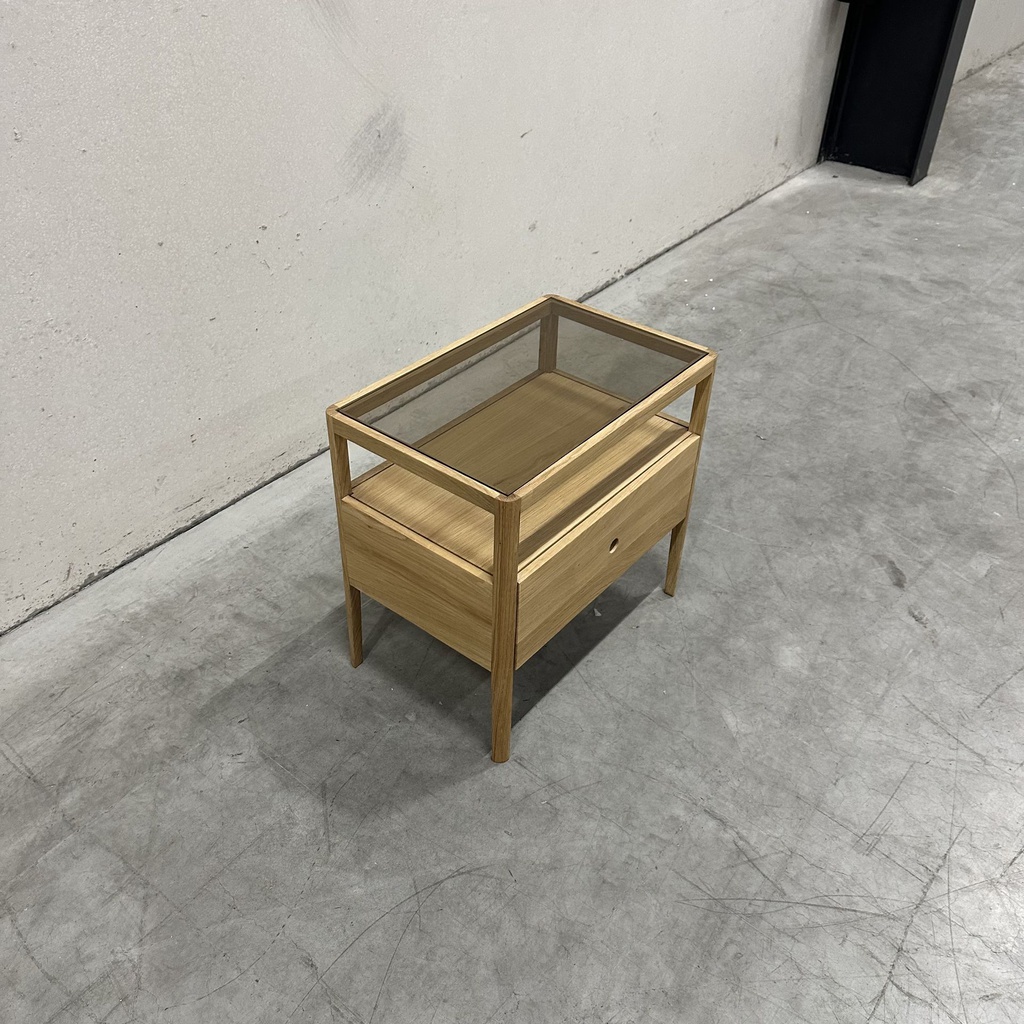 Spindle bedside table