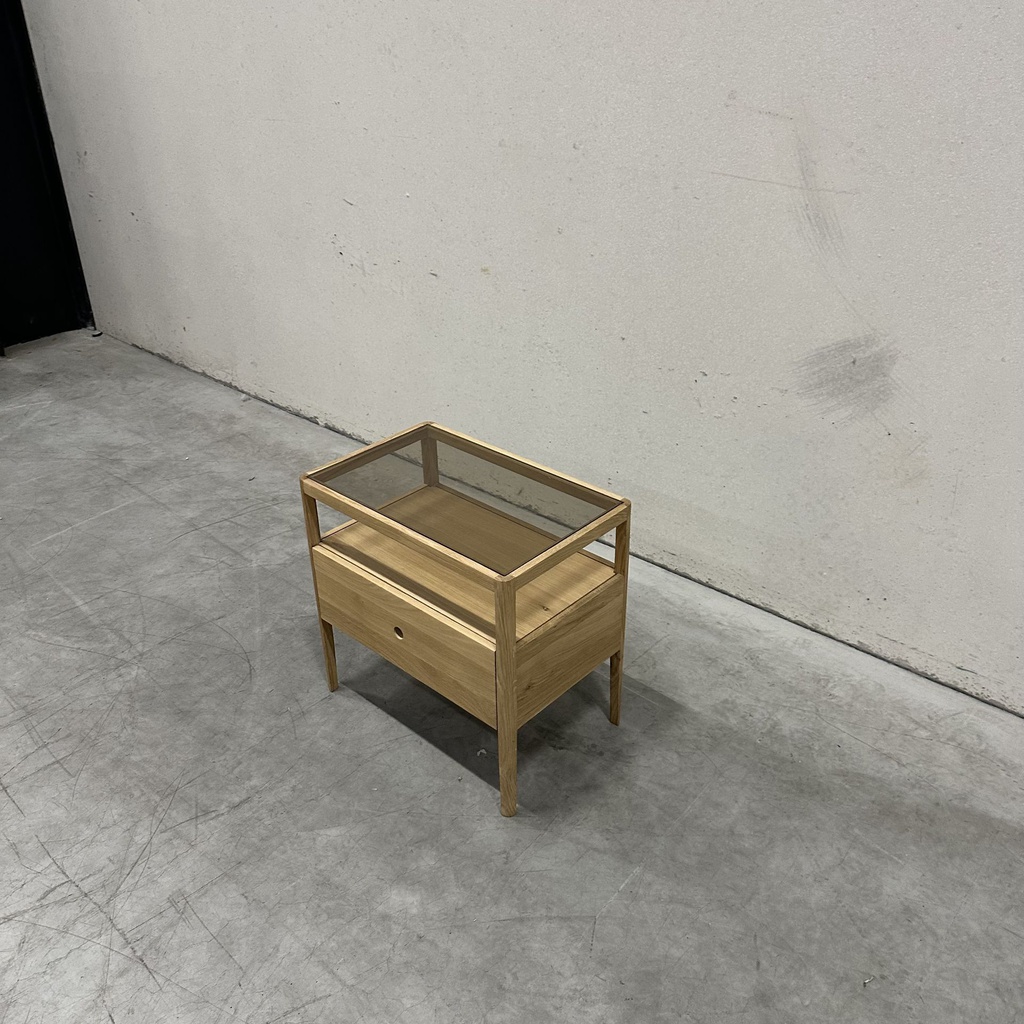 Spindle bedside table