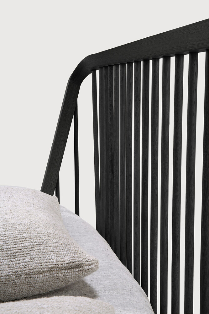 Spindle bed - Oak black