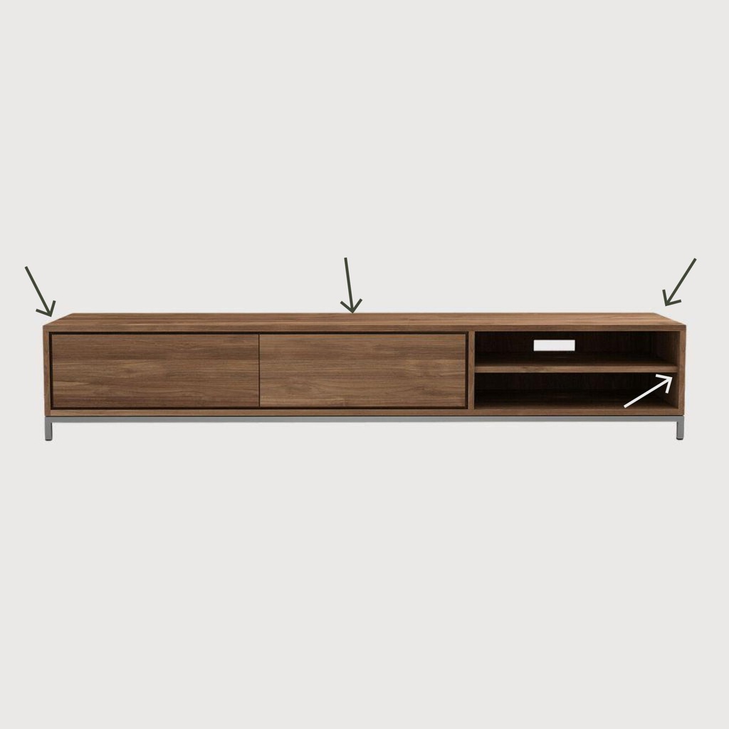 Teak Essential TV cupboard
