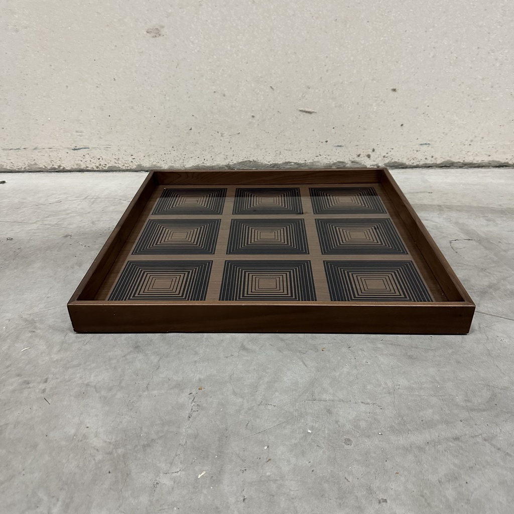 Squares glass tray