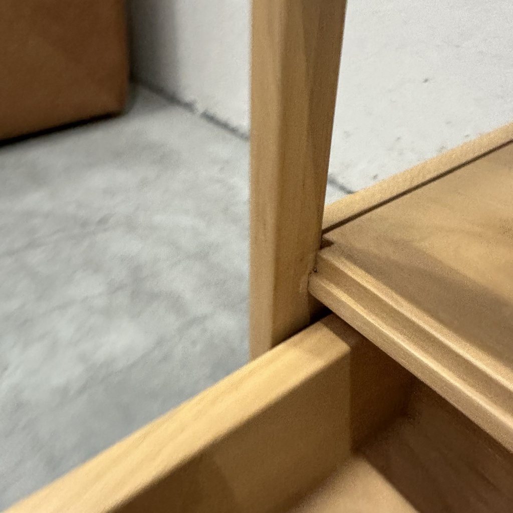 Spindle bedside table
