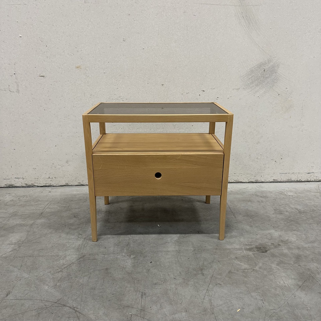 Spindle bedside table
