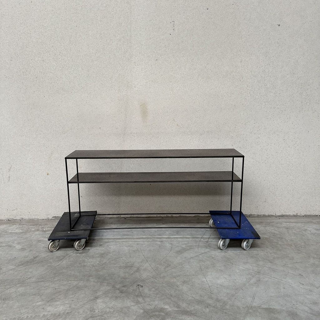 Aged sofa console