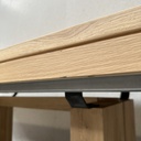Double extendable dining table