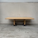 Double extendable dining table