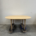 Bok round extendable dining table