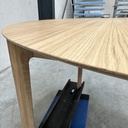 Bok round extendable dining table