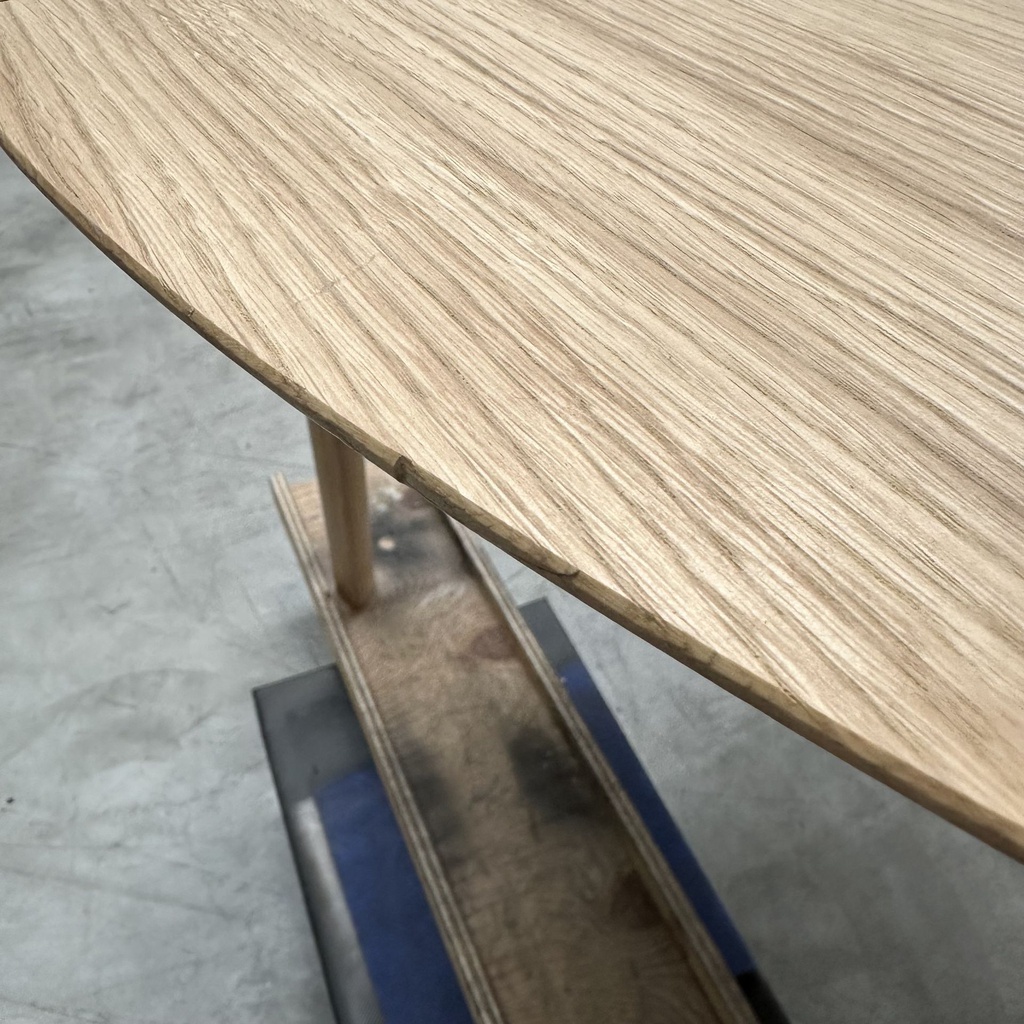 Bok round extendable dining table