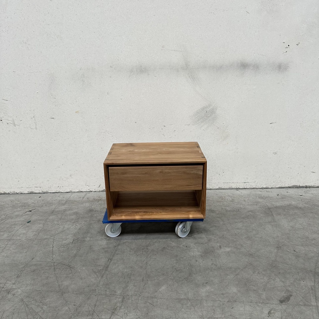 Teak Nordic bedside table