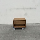 Teak Nordic bedside table