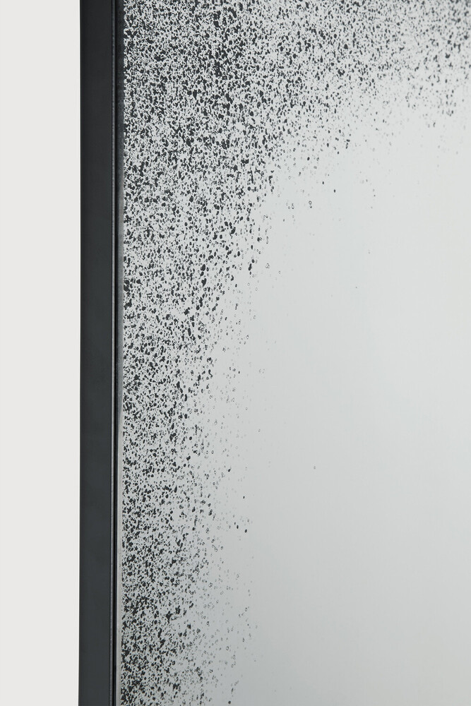 Aged wall mirror