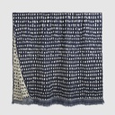 Navy Dots throw