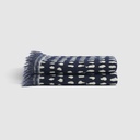 Navy Dots throw