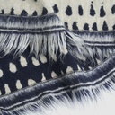 Navy Dots throw