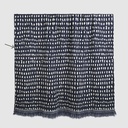 Navy Dots throw