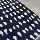 Navy Dots throw