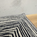 White Linear Square cushion - square 