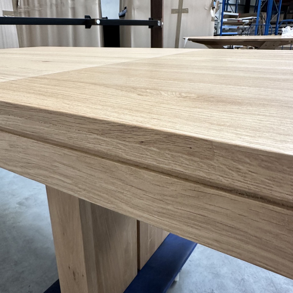 Double extendable dining table