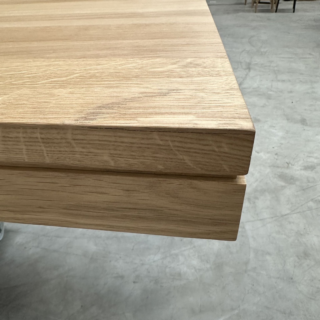 Double extendable dining table