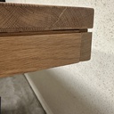 Double extendable dining table