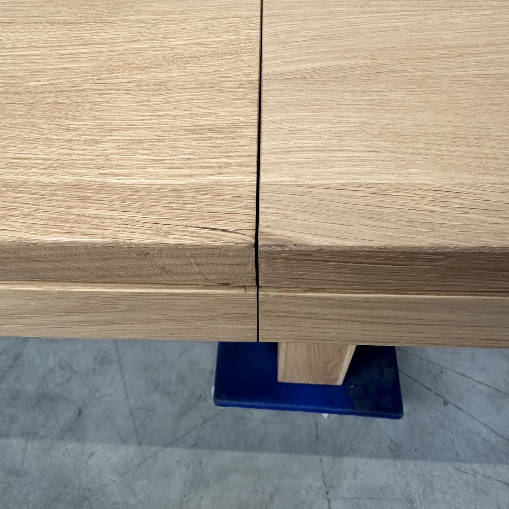 Double extendable dining table