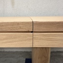 Double extendable dining table