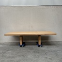 Double extendable dining table