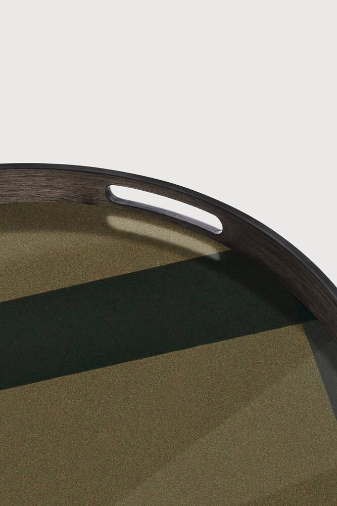 Angle glass tray