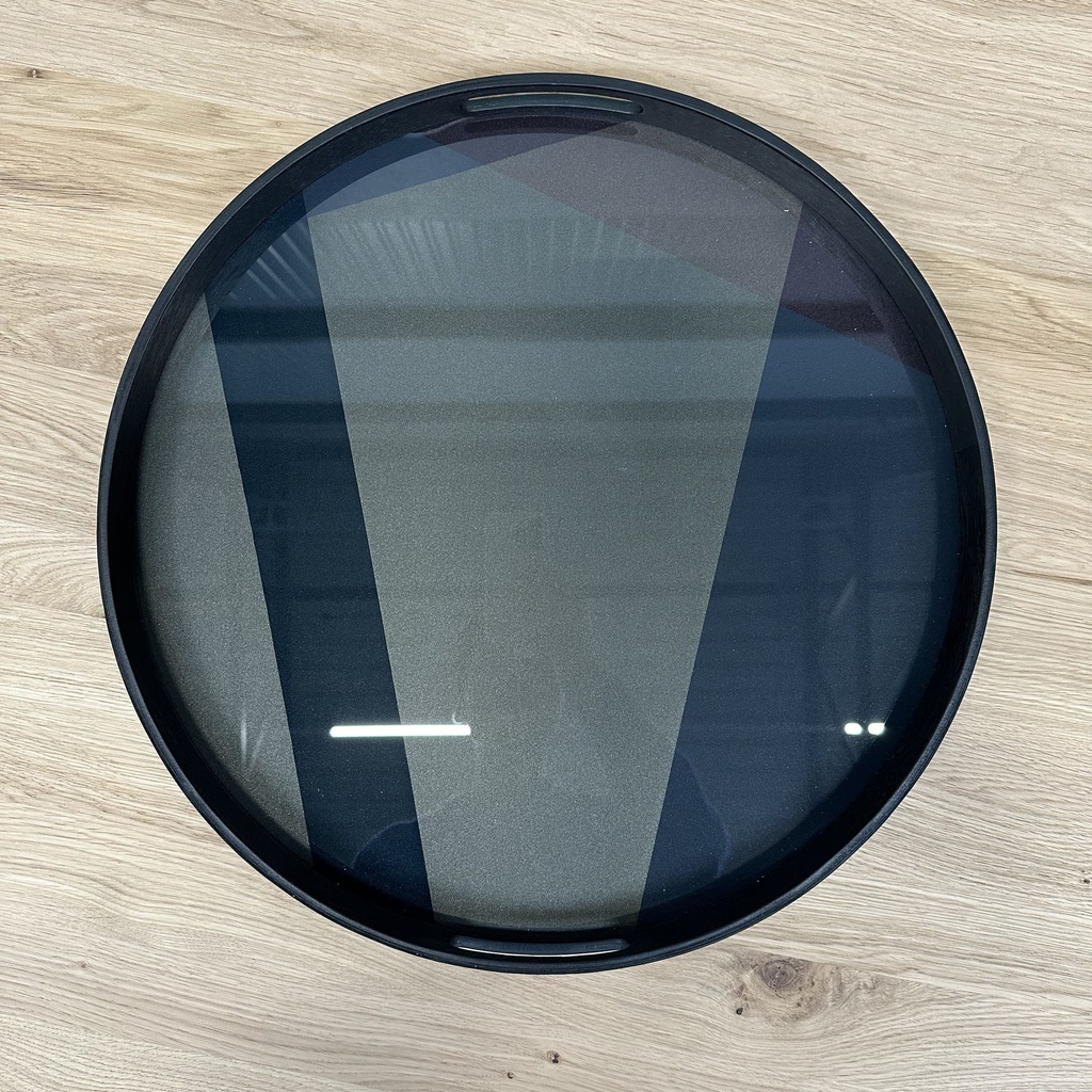 Angle glass tray