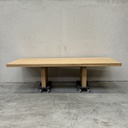 Double extendable dining table
