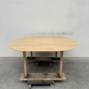 Bok round extendable dining table