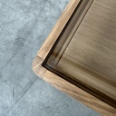 Spindle bedside table