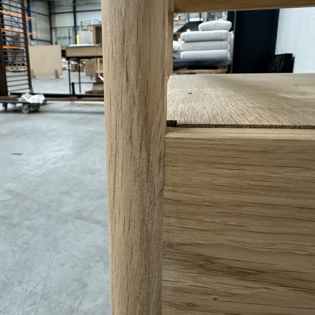 Spindle bedside table