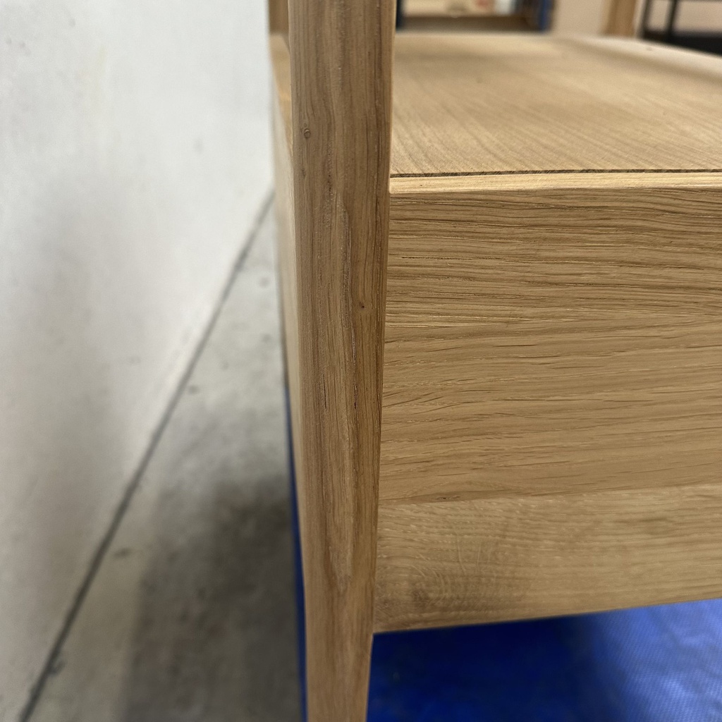 Spindle bedside table