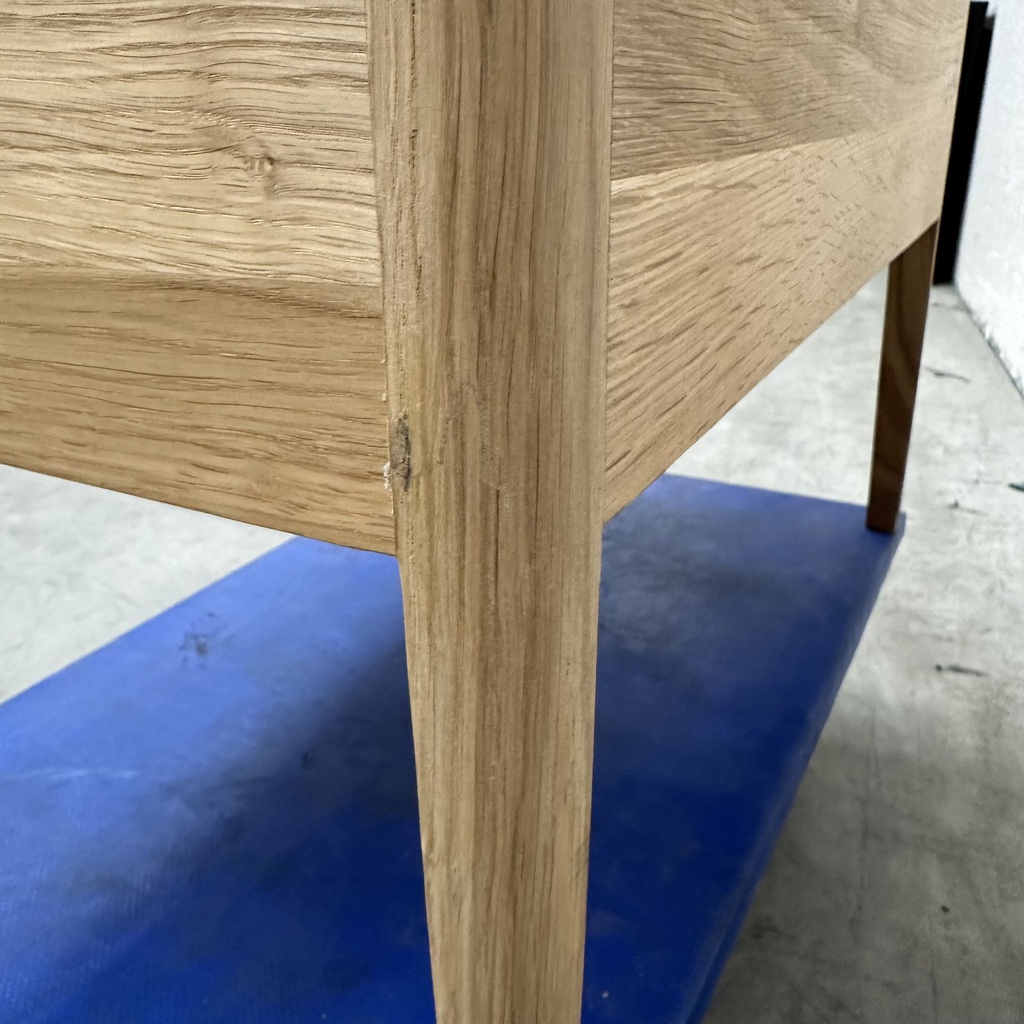 Spindle bedside table