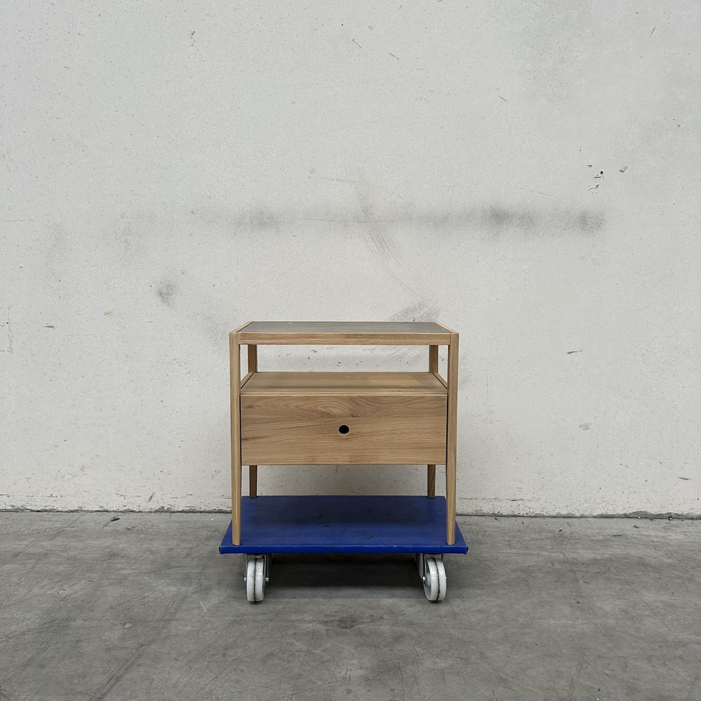Spindle bedside table