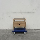 Spindle bedside table