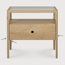 Spindle bedside table