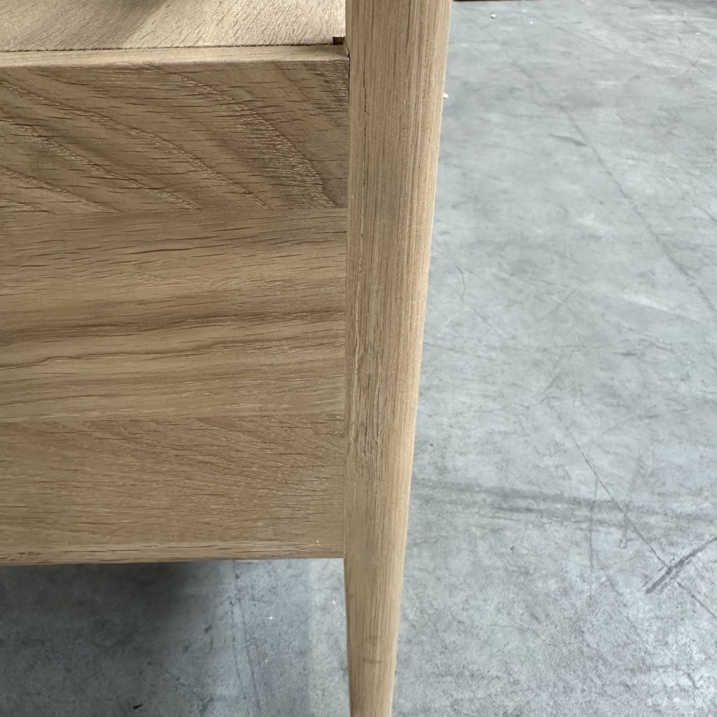 Spindle bedside table