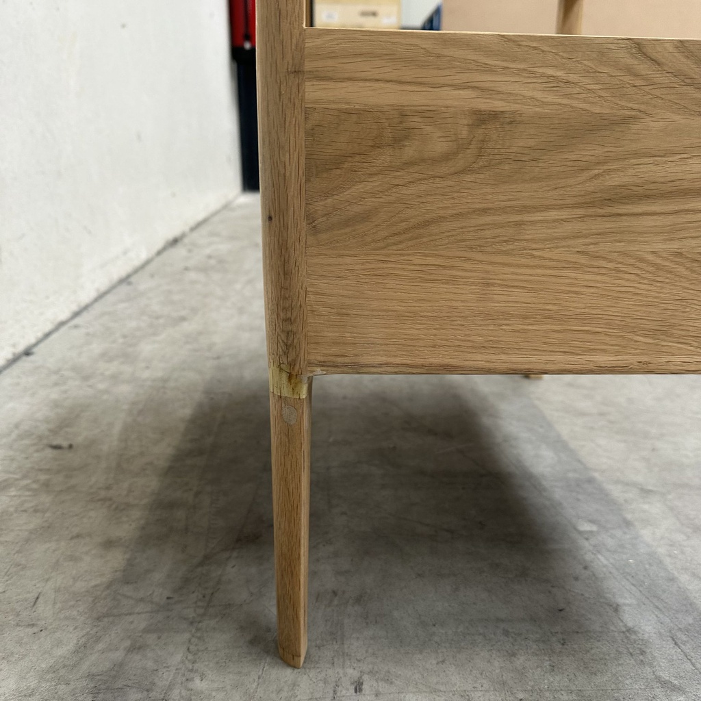 Spindle bedside table
