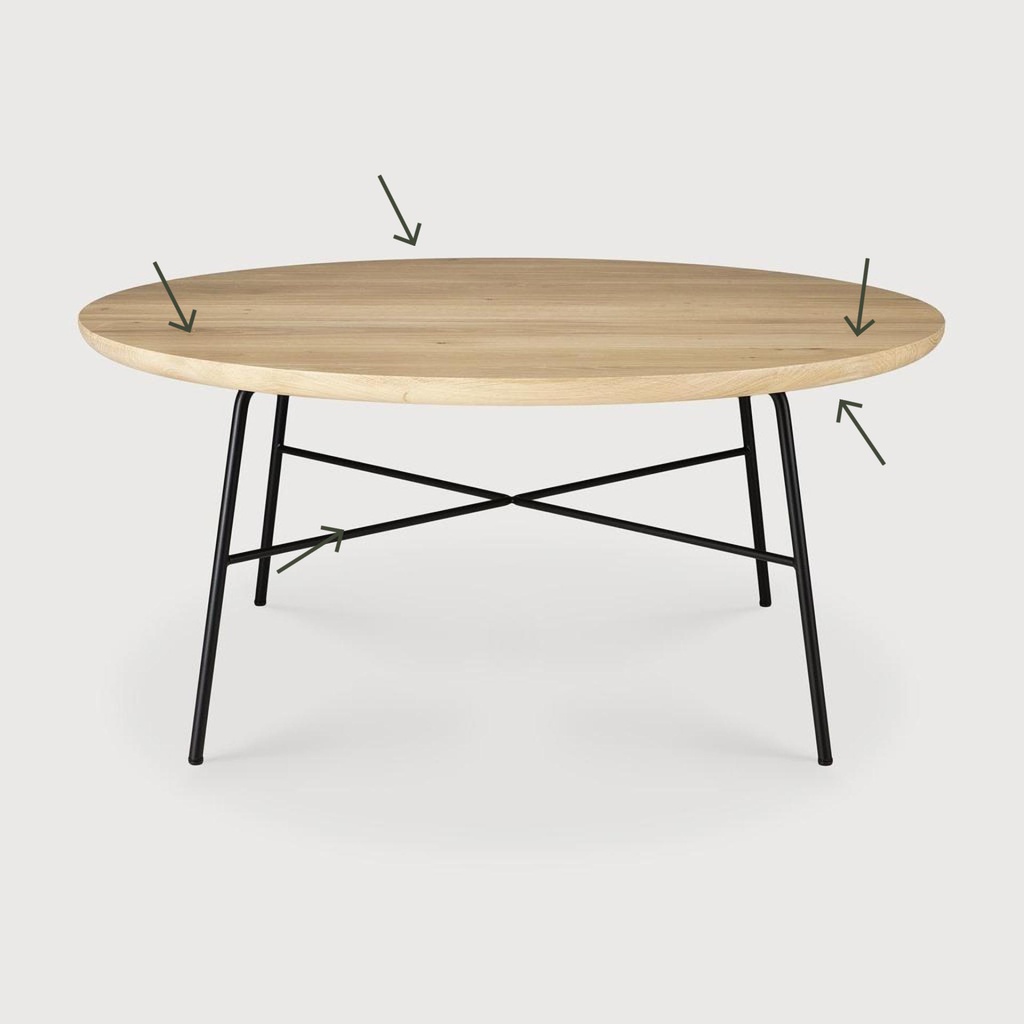 Disc coffee table